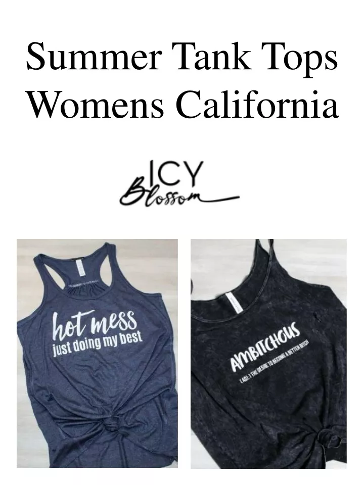 summer tank tops womens california