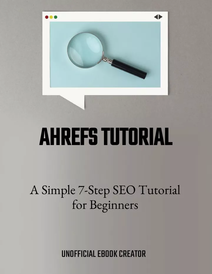ahrefs tutorial