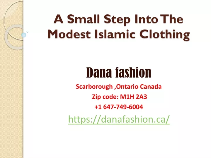 a small step into the modest islamic clothing