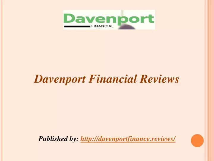 davenport financial reviews published by http