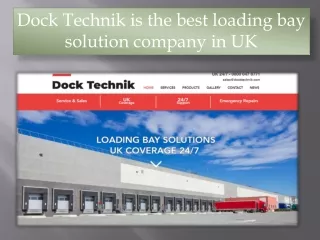 dock technik is the best loading bay solution