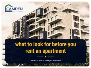 What to look for before you rent an apartment