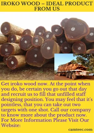 Iroko Wood – Ideal Product From Us