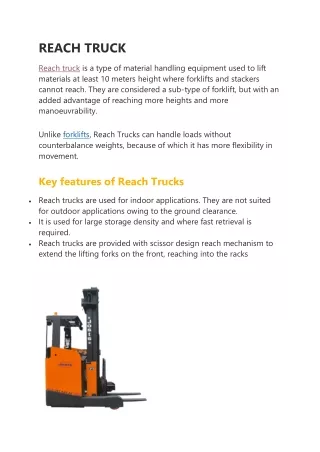 REACH TRUCK