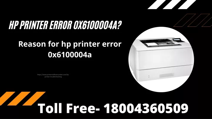 hp printer error 0x6100004a