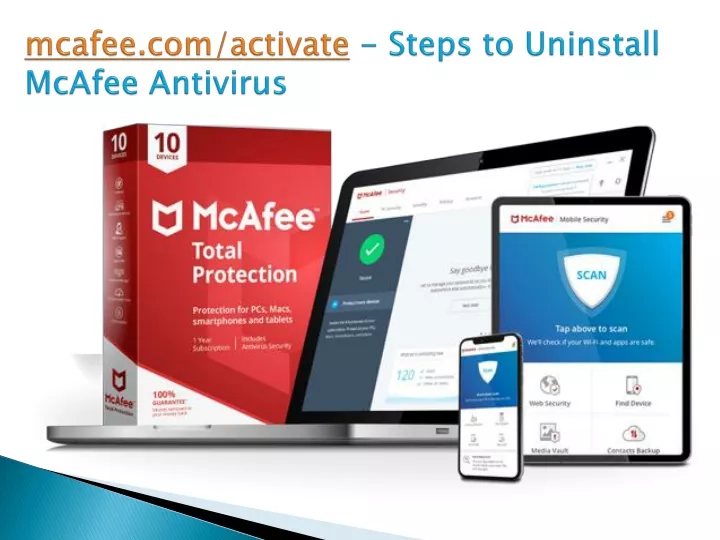 mcafee com activate steps to uninstall mcafee antivirus