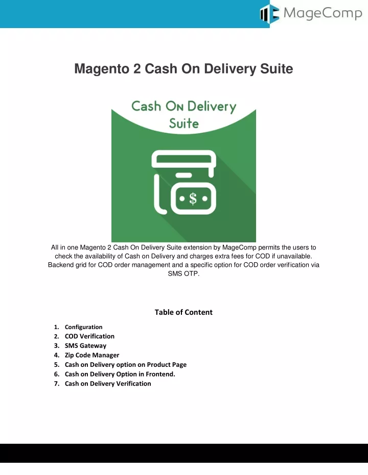magento 2 cash on delivery suite