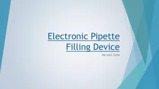 electronic pipette filling device