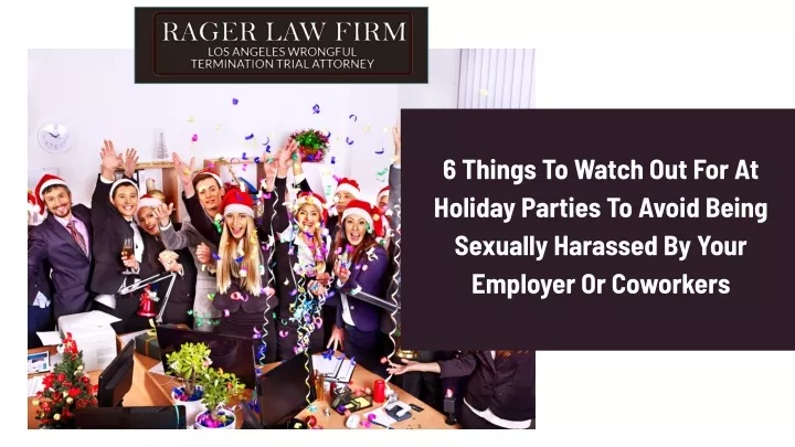 6 things to watch out for at holiday parties