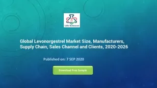 Global Levonorgestrel Market Size, Manufacturers, Supply Chain, Sales Channel and Clients, 2020-2026