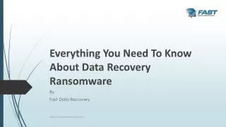 Everything You Need To Know About Data Recovery Ransomware