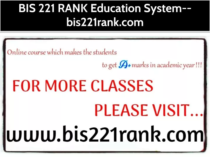 bis 221 rank education system bis221rank com