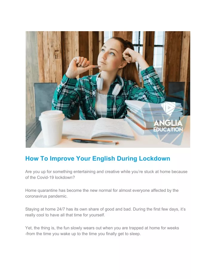 how to improve your english during lockdown