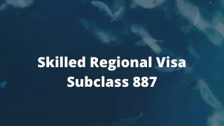 Work in the regional Areas Of Australia With 887 Visa