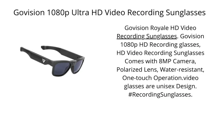 govision 1080p ultra hd video recording sunglasses