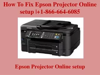 how to fix epson projector online setup