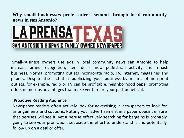 why small businesses prefer advertisement through