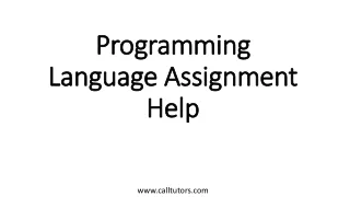 programming language assignment help