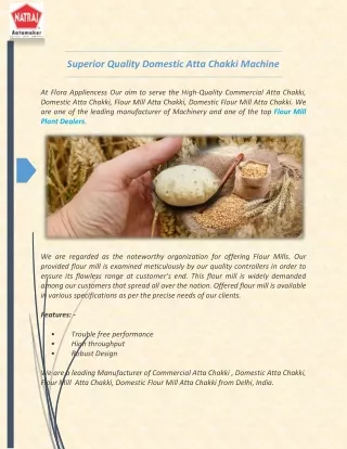 superior quality domestic atta chakki machine