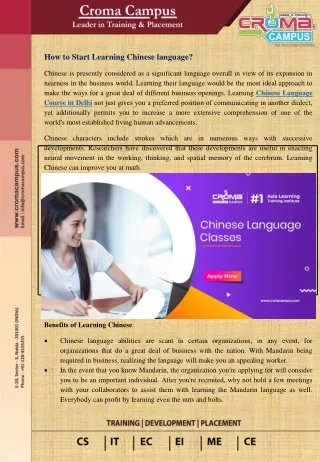 how to start learning chinese language