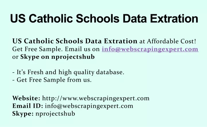 us catholic schools data extration