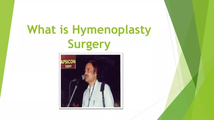 what is hymenoplasty surgery
