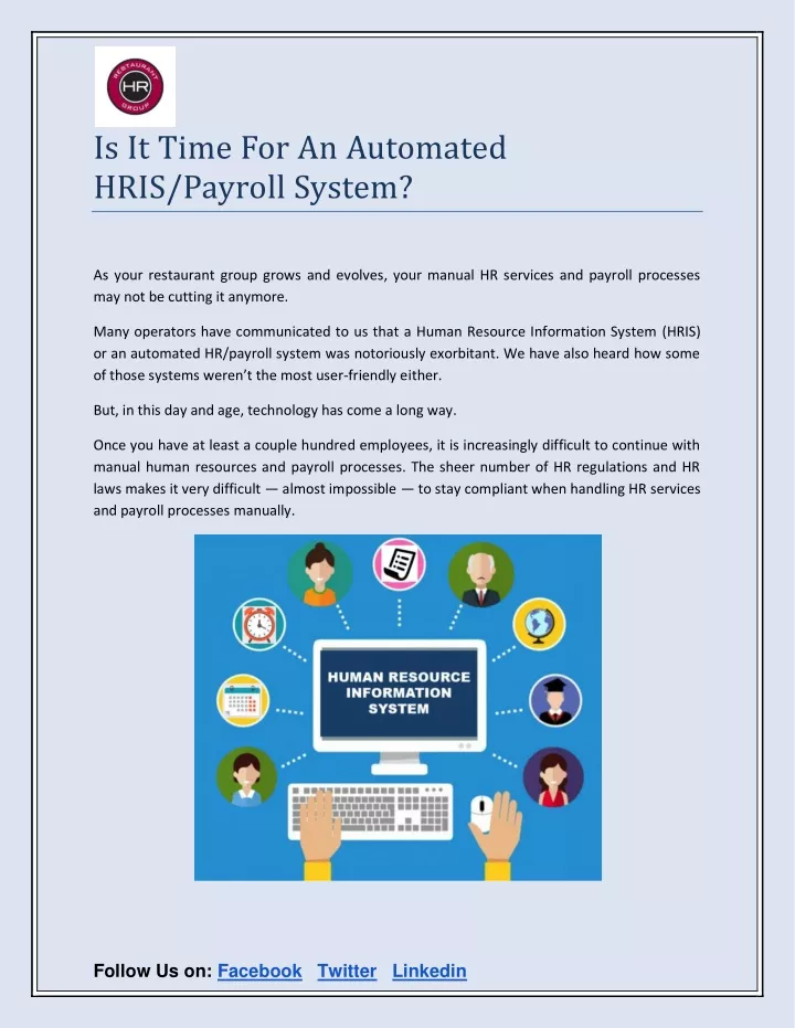 is it time for an automated hris payroll system