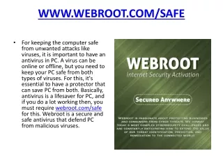 www webroot com safe