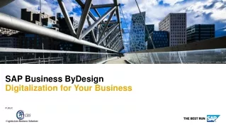 SAP Business ByDesign Partner | A Cloud ERP