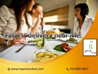 You can get Fastest delivery near Me in New York with freshly cooked food - My Pick and Eat