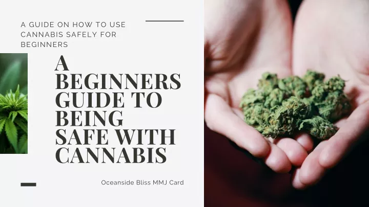 a guide on how to use cannabis safely