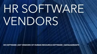 360quadrants Releases Quadrant on Best Human Resource Software Vendors
