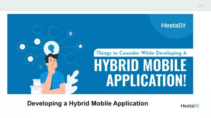 developing a hybrid mobile application