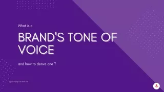 What is a Brand's Tone of Voice and how to derive one ?