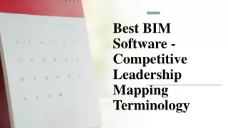 best bim software competitive leadership mapping terminology