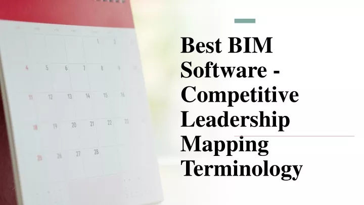 best bim software competitive leadership mapping terminology