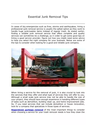 EZ Hagerstown Junk Removal