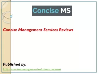 Concise Management Services Reviews
