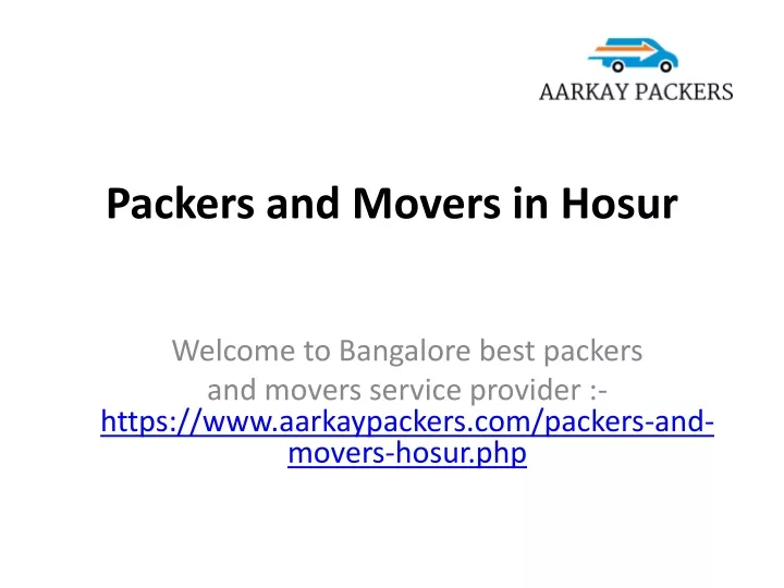 packers and movers in hosur