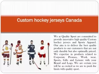 Custom hockey jerseys Canada