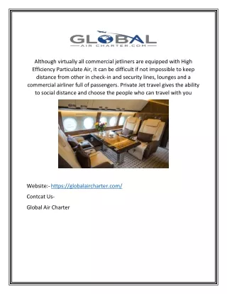 Book Luxury Private Jet online | Globalaircharter.com