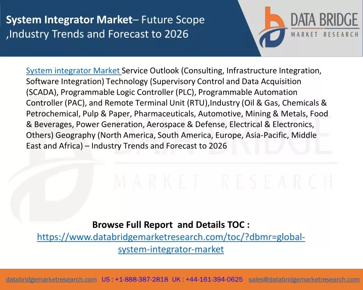 system integrator market future scope industry