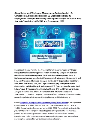 global integrated workplace management system