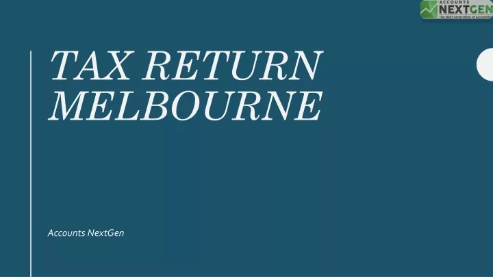 tax return melbourne