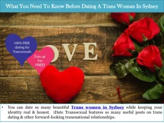 What You Need To Know Before Dating A Trans Woman In Sydney