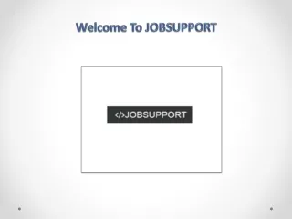 Online Job Support - IT Consulting Services - IT Support Specialists