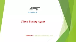 China buying agent