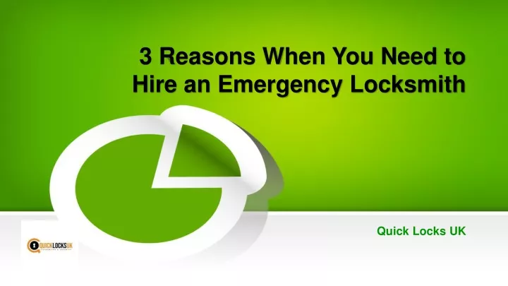 3 reasons when you need to hire an emergency locksmith