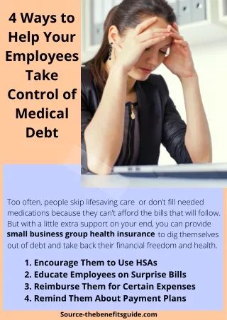 4 Ways to Help Your Employees Take Control of Medical Debt