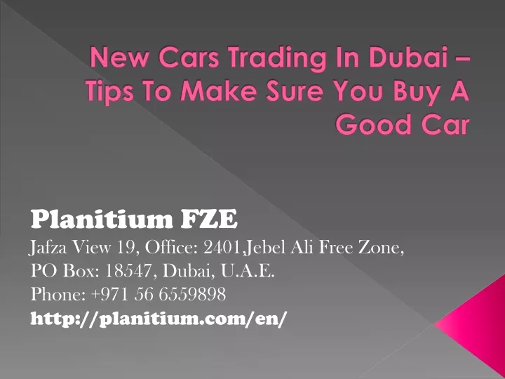 new cars trading in dubai tips to make sure you buy a good car